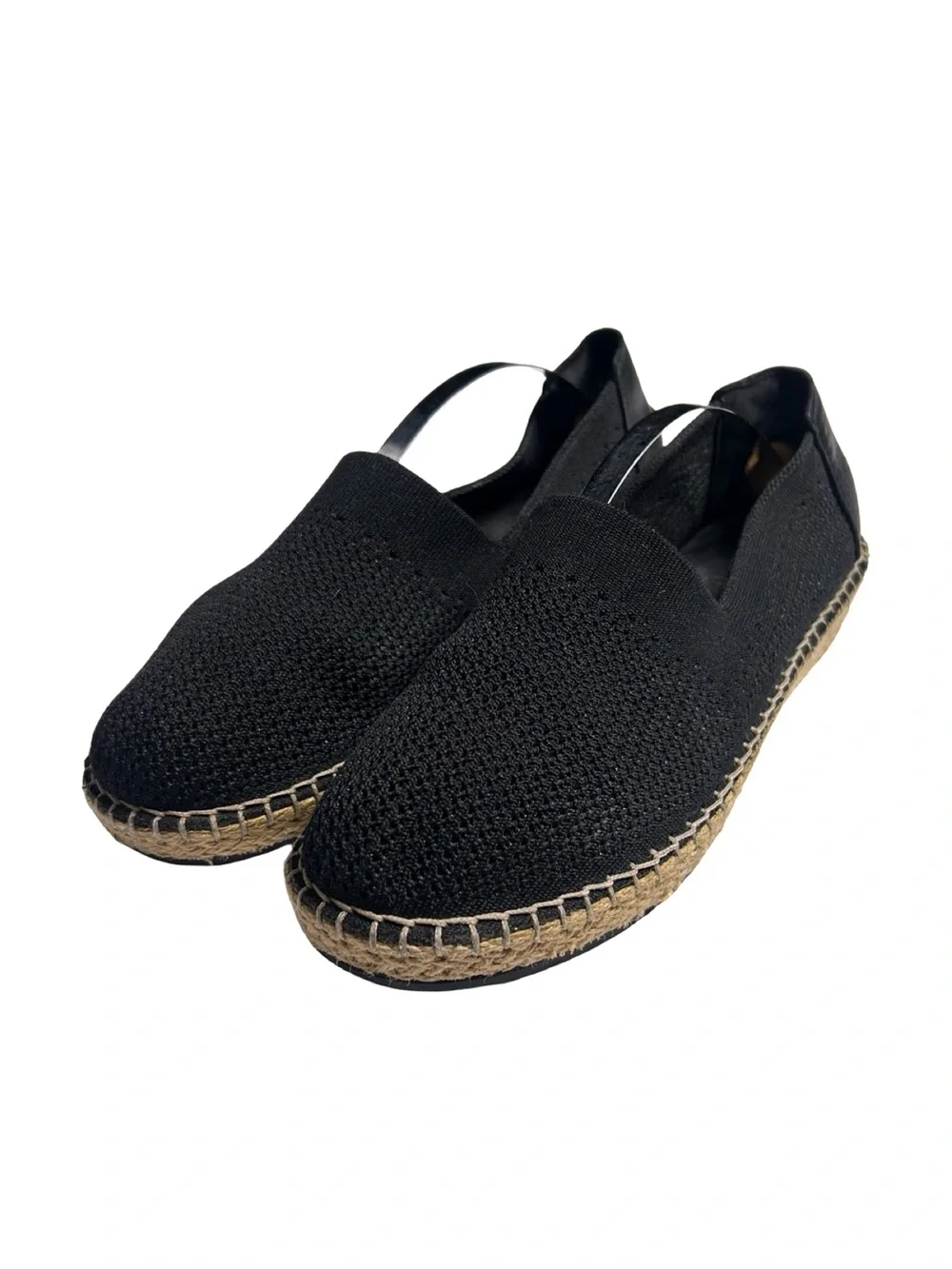 Cole Haan Cloudfeel Stitchlite Black Knit Espadrille Slip-On Flats. Sz 8.5